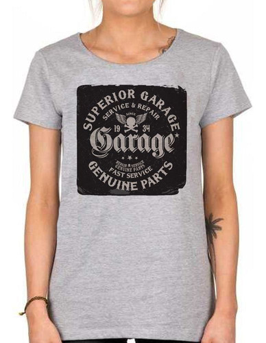 Remera De Mujer Superior Garage Service Repair Fast Servi