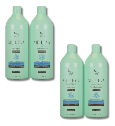 Zap 4 Un 1l Shampoo E Condicionador Babosa E Vitamina A+e