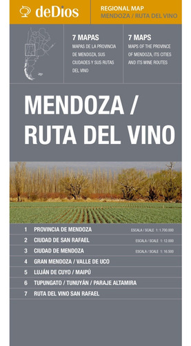 Mendoza / Ruta Del Vino - Regional Map (2da. Ed) - De Dios, 