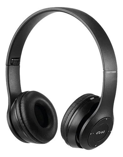 Audífonos Inalámbricos Bluetooth De Diadema Party Box Pb-h66 Negro