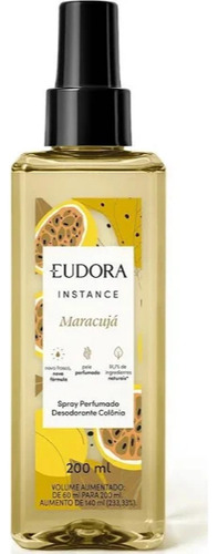 Body Splash Instance Maracujá 200ml Feminino - Eudora