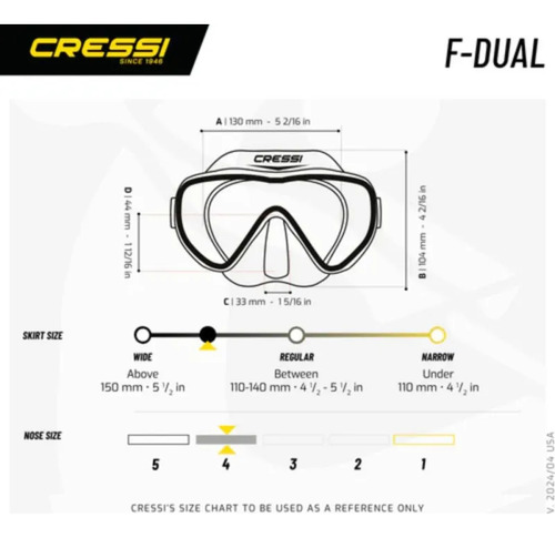 Kit Snorkeling Cressi Visor F-dual + Snorkel Supernova Dry N Negro