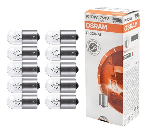 Lâmpada Traseira 5637 10w 24v Com 10 Peças Osram