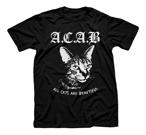 Remera Algodón Premium 100 Acab All Cats Are Beautiful Gato