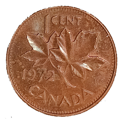 Canadá 1 Cent 1972 Excelente Km 59.1 Elizabeth Ii