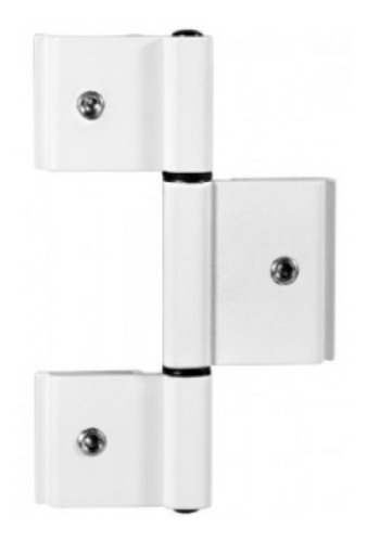 Dobradica Encaixe Suprema Db-837 Porta Janela Camarao Branc