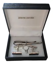 Comprar Pierre Carden Traba Corbata + Gemelos Plata