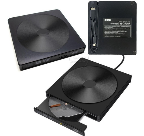 Imagem 7 de 7 de Gravador De Cd/dvd Drive Externo Usb 3.0 Portátil Pc/note