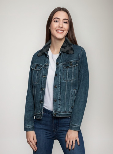 Chamarra De Mezclilla Para Mujer Modelo 56222