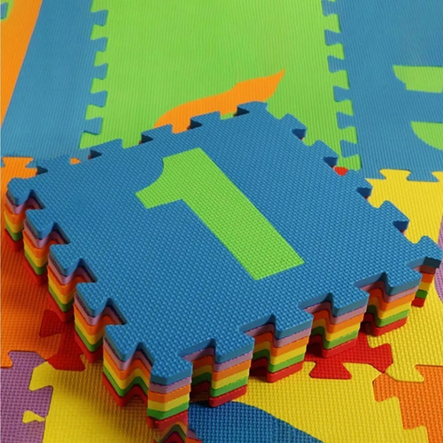 Set 10 Cuadros 30x30 Bebes Niños Tatami Go Numeros Adkar Alf