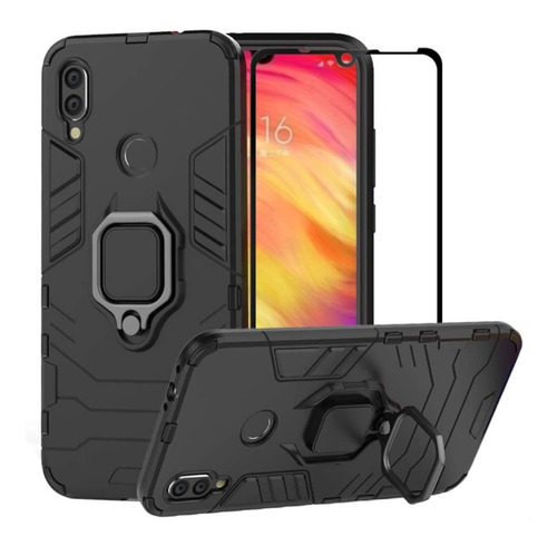 Funda Xiaomi Redmi Note 7 Pro Protector Soporte Metalico