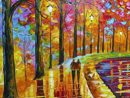 Arte Contemporáneo Paisaje Im Onista Pintura Al Óleo...