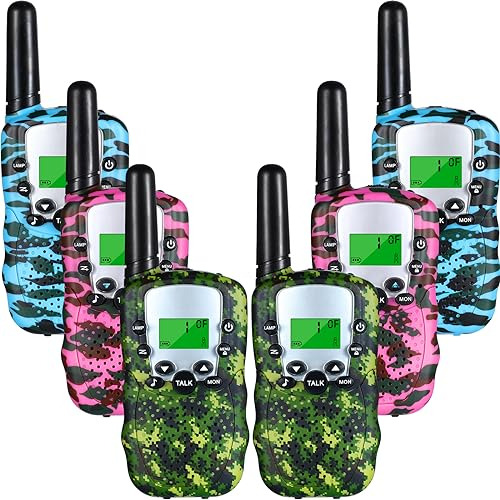 Conjunto De 6 Walkie Talkies Camuflados Niños, Radios ...