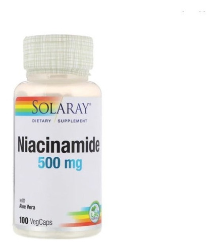 Niacinamide  500 Mg 100 Veg Caps Con Aloe Vera De Solaray