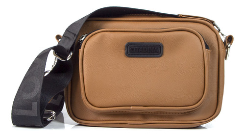 Bandoleras Cartera De Mujer Urbana Regulable Bina Suela Liso Níquel Negro