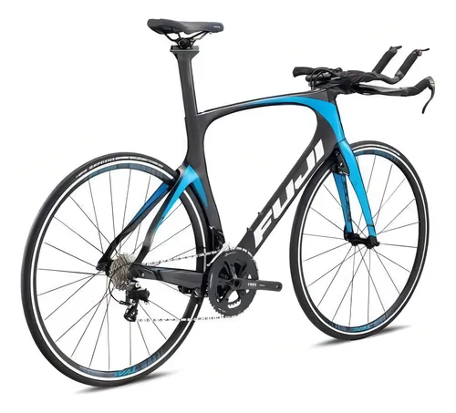 Bicicleta de ruta Fuji Bikes Triathlon Norcom Straight 2.3 2018 R28 tamaño del cuadro 18" color battleship silver/rorange