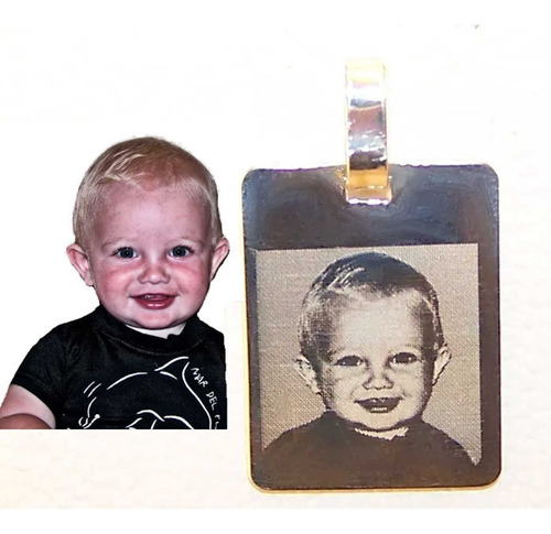 Foto Medalla Plata 925 Personalizada 15x21mm Escrit