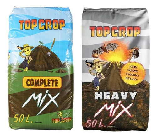 Pack Top Crop Sustratos Complete Mix 50 L + Heavy Mix 50 L