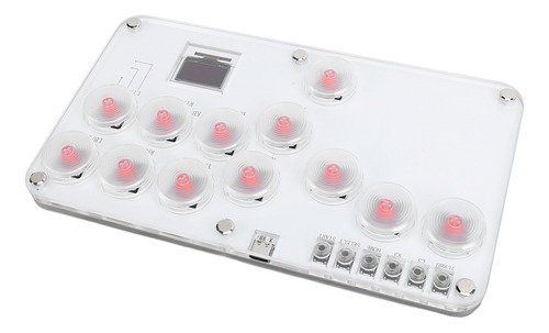 Controlador De Juego Leverless, Acrílico, 12 Teclas, Bricola