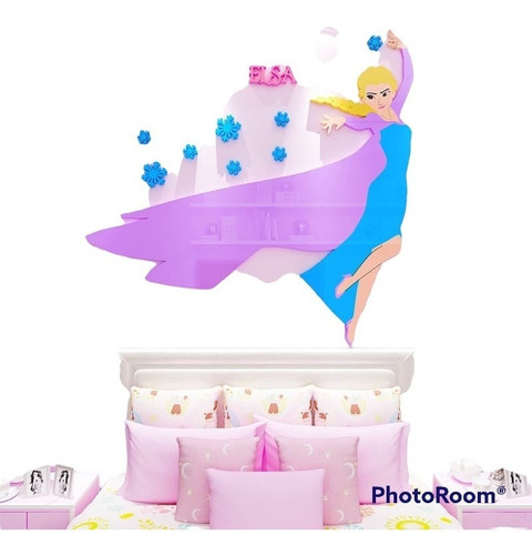 Vinil Adhesivo Infantil En 3d Grandes Decoración Para Niñas
