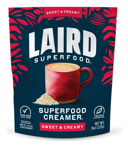 Laird Superfood Creamer - Crema En Polvo Vegana Original Par