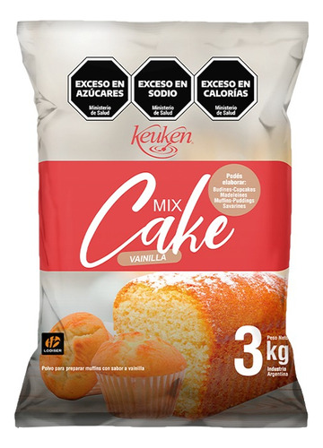 Premezcla Mix Cake Keuken De Vainilla 3kg 