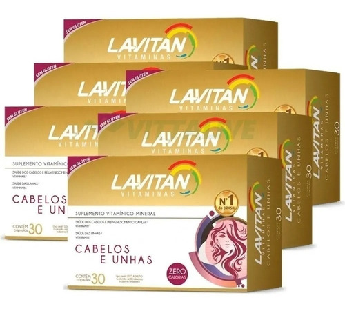 Imagem 2 de 2 de Kit Para 6 Meses Lavitan Hair Cabelos E Unhas