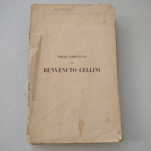 Obras Completas De Benvenuto Cellini Ii Memorias