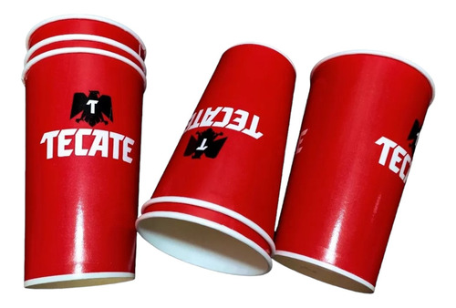  Vaso Desechable Encerado Tecate Michelad 500 Pz 44oz 1300ml