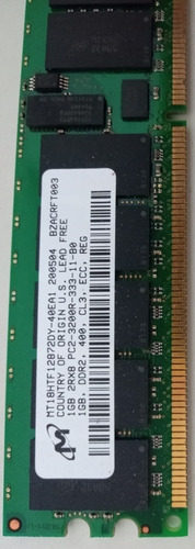 Imagem 5 de 10 de Memória Mt18htf12872dy-40ea1 1gb Pc2-3200r-333-11-b0