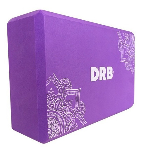 Ladrillo De Yoga Drb Brick Foam Bloque Suave Color Violeta