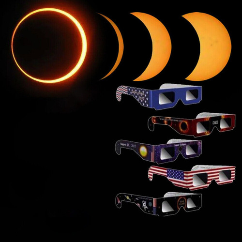 5 Pcs Óculos Eclipse Solar Sol Óculos(estilo Aleatório)