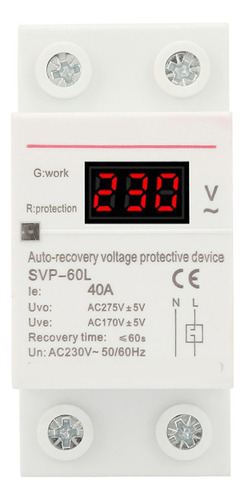 Sobretensión Y Subtensión De Recuperación Automática De 230v