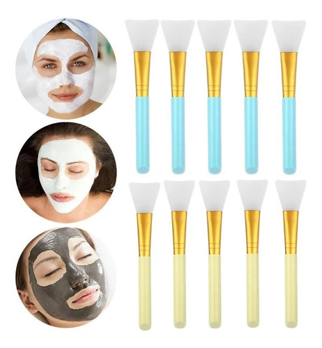 Imagen 10 de 10 de Pinceles De Silicona Para Aplicar Mascarillas, 5 Unidades