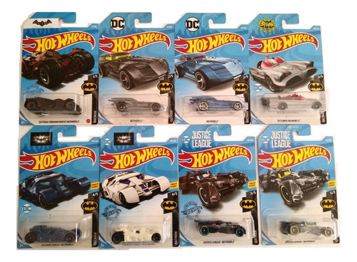 Hot Wheels Batmobile Batman Set Pack Coleccion X8 Sellados 