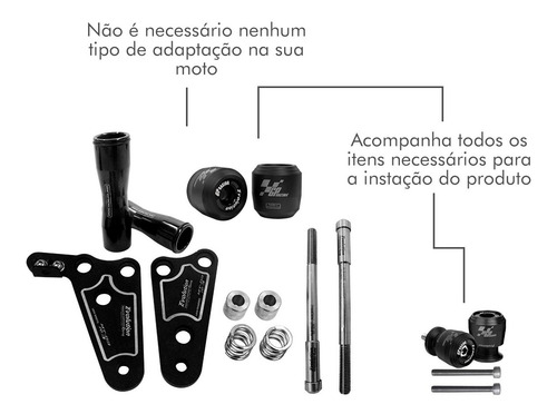 Imagem 5 de 6 de Kit Mt 03 Slider Gp Diant. - Tras. Tela Radiador 2015 A 2022