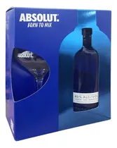 Comprar Kit Vodka Absolut Garrafa 750ml E Taça Absolut Vidro 220ml