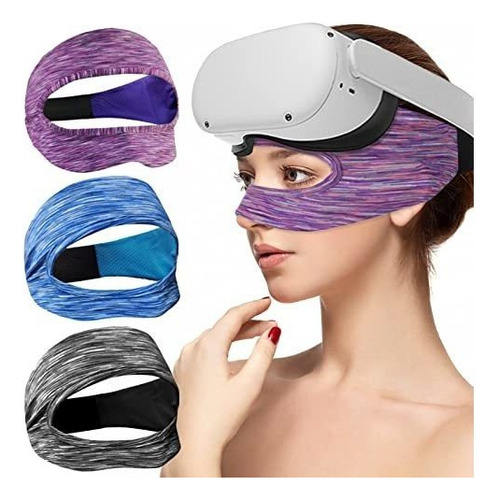Máscaras Vr De 3 Peças, Máscara De Olhos Vr, Capa Facial