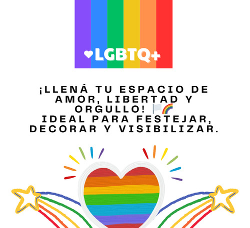 Combo Globos Lgbtq Pride Love Multicolor Deco Pack Fiesta Colorido Lgbtq