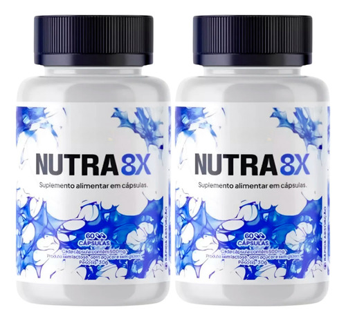 5 Potes De Nutra 8x 300 Cáps - Promoção Por Tempo Limitado!!