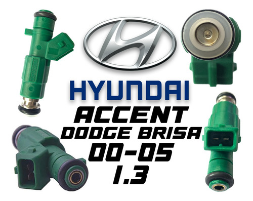 Inyector Gasolina Hyundai Accent 1.3 00-05 Dodge Brisa