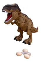 Comprar Dinosaurio A Pila Tira Humo Camina Luz Y Sonido Pone Huevo