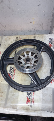 Roda Dianteira Liga Leve 3p Titan125 00/08 Freio Disco Andra Preto