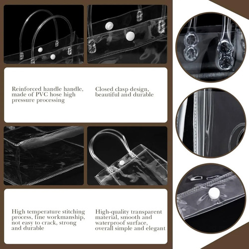 Bolsas Pvc Cristal 40 Unidades Pacote Presentes Resistentes