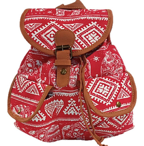 Mochila Lona Étnica ( Mini Mochila)