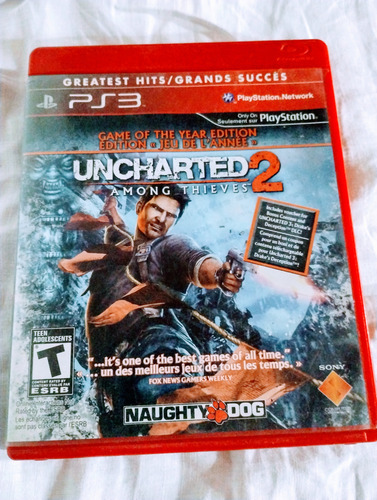 Uncharted 2: Among Thieves - Edición Física Ps3. (Usado)