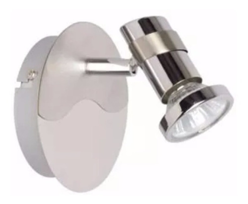 Imagen 3 de 5 de Lámpara Aplique Velador De Pared Led 4w C/ Tecla Acero