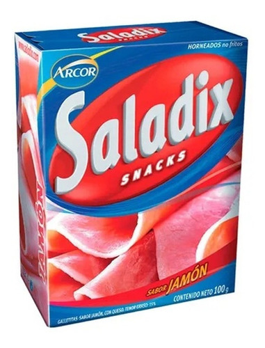 Galletas Arcor Saladix 100g (pack X10) Barata La Golosinería