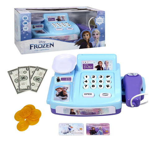 Juguete Caja Registradora Infantil Sonido Princesas Frozen