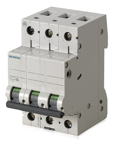 Minidisyuntor Siemens 5sl3, 3 polos, 40 A, 400 V, Curve C